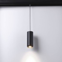 Suspension LED spotlight for magnetic rail with ZOOM 15°-60° - 48V - 8W - UGR16 - CRI95