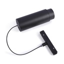 Suspension LED spotlight for magnetic rail with ZOOM 15°-60° - 48V - 8W - UGR16 - CRI95