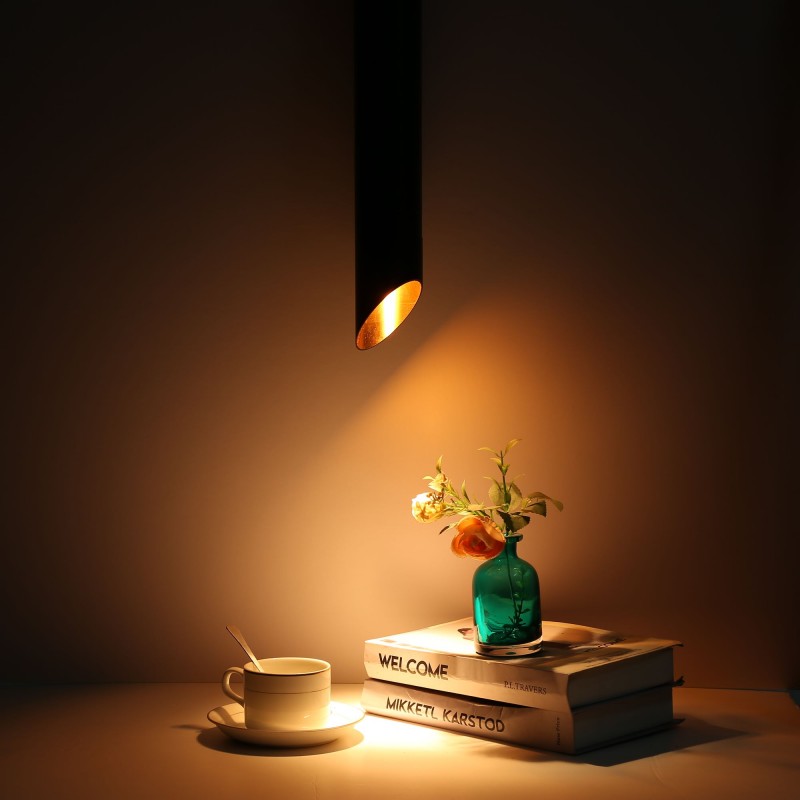 Suspension LED spotlight for magnetic rail - 48V - 7W - Low UGR - CRI95