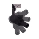 Shapeable spotlight for 1-phase track - 10W - 20º-35°