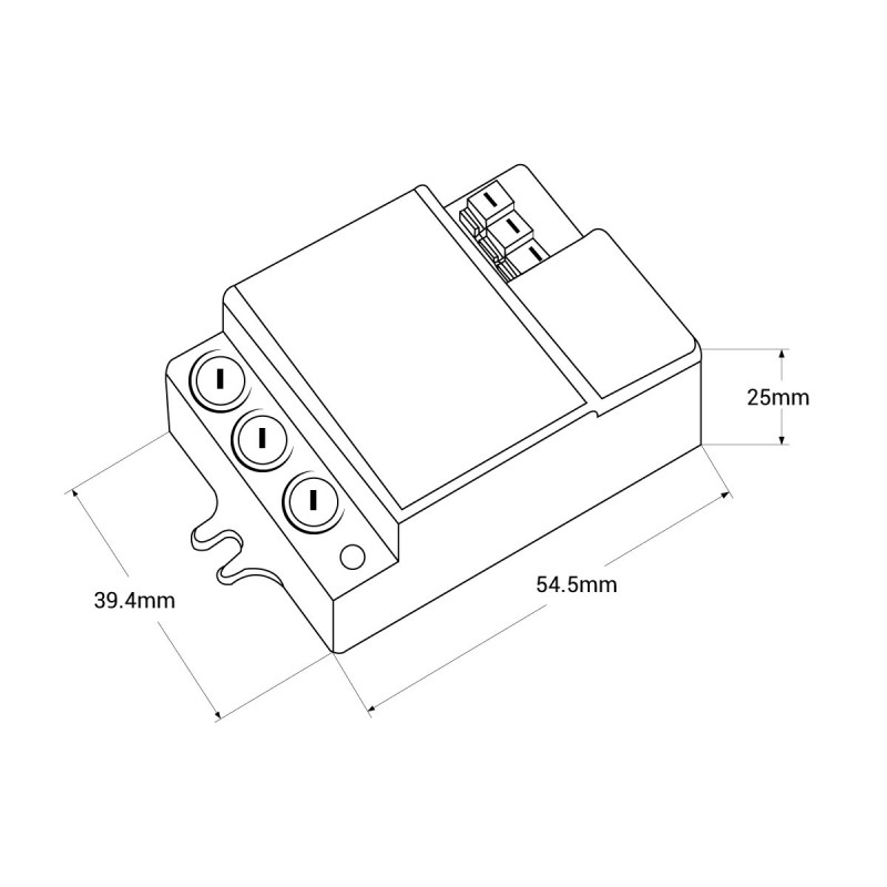 Microwave motion sensor 180°/ 360º Surface - IP20