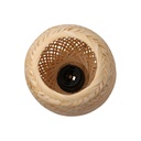 Wicker and wood table lamp "Ruka" - E27