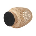 Wicker and wood table lamp "Ruka" - E27