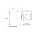Remote control for IC RGB/RGBW SPI LED strip controller - 1 Zone - RF 2.4G