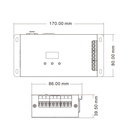 DMX512 Decoder 12-24V DC - 6A/channel - 5 Channels - OLED Display