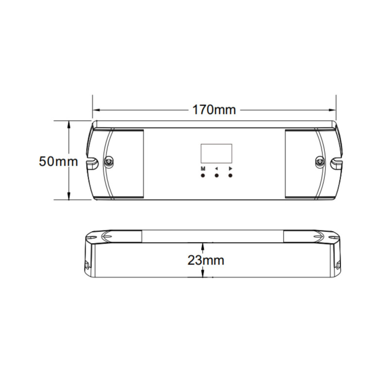 DMX512 Decoder 12-24V DC - 5A/channel - 4 Channels