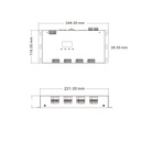 DMX512 Decoder 12-24V DC - 5A/channel - 12 Channels - OLED Display