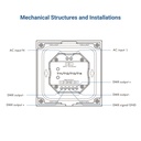 DMX touch control panel - 4 zones - RGB