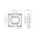 DMX rotary controller - 1 zone - RGB