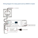 DMX rotary controller - 1 zone - RGB