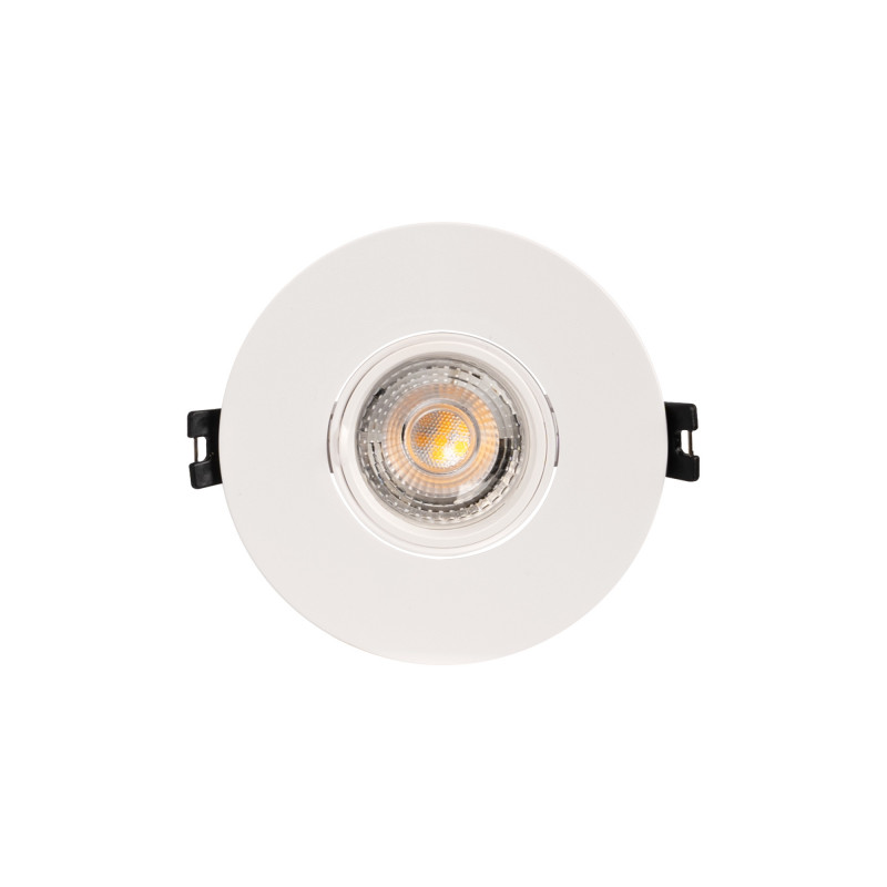 Round tilting downlight ring for GU10/MR16 bulb - Cutout Ø75 mm