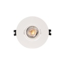 Round tilting downlight ring for GU10/MR16 bulb - Cutout Ø75 mm