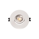 Round tilting downlight ring for GU10/MR16 bulb - Cutout Ø75 mm