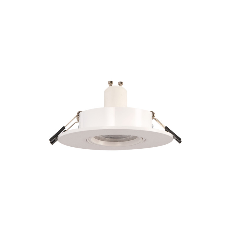 Round tilting downlight ring for GU10/MR16 bulb - Cutout Ø75 mm