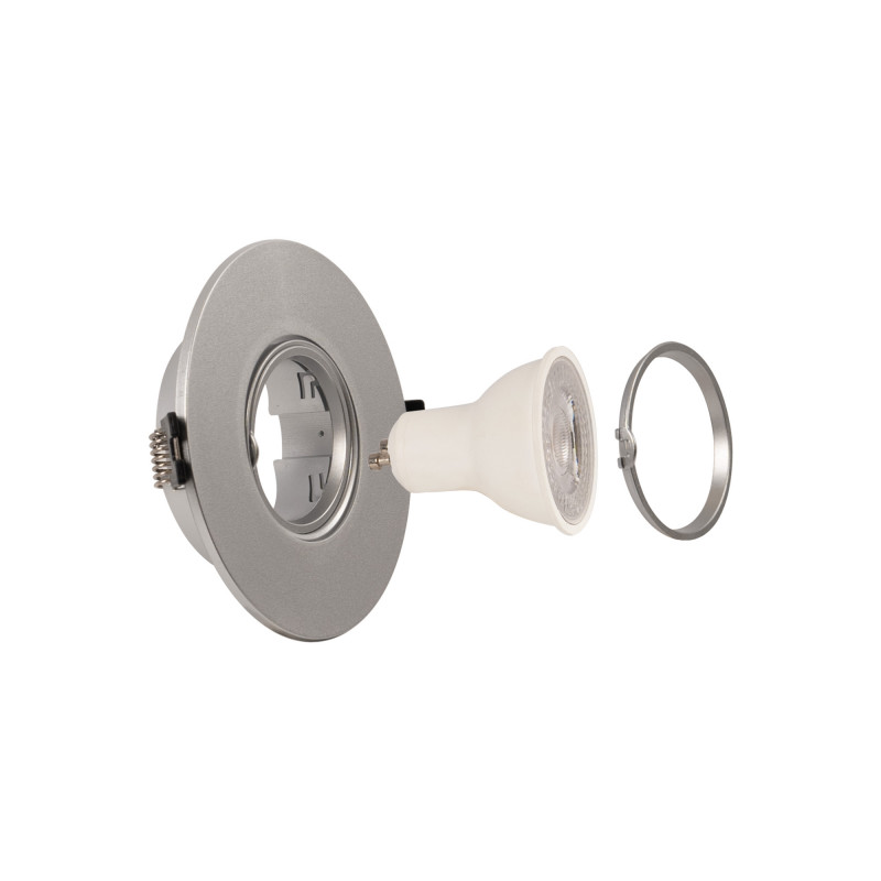 Round tilting downlight ring for GU10/MR16 bulb - Cutout Ø75 mm