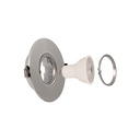 Round tilting downlight ring for GU10/MR16 bulb - Cutout Ø75 mm