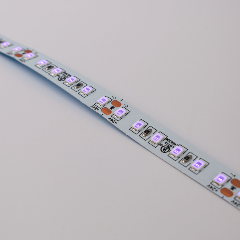 Λωρίδα LED 24V DC - 18W/m - Υπεριώδης - 10mm - IP20 - 5 μέτρα - SMD2835 120ch/m