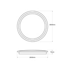 Round LED ceiling light - 30W CCT - Ø43cm - 2000lm - IP20