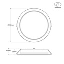24W PRO Downlight - CCT - 153lm/W - IP54 - UGR19 - Cutout ø205mm