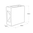 "Square 4" outdoor LED wall light - 6W - IP54