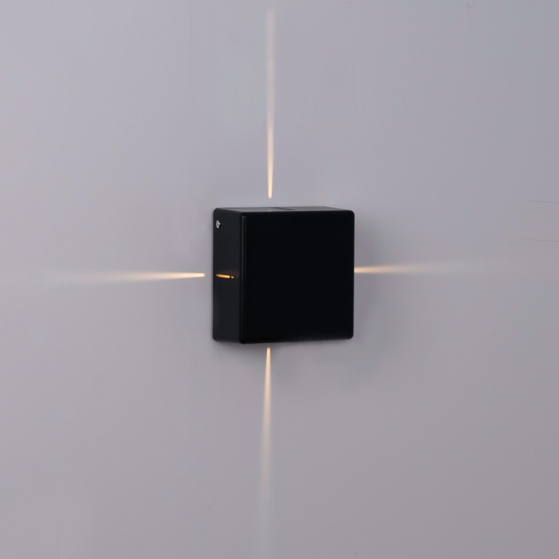 "Karen 4" outdoor square LED wall light - 6W - IP54