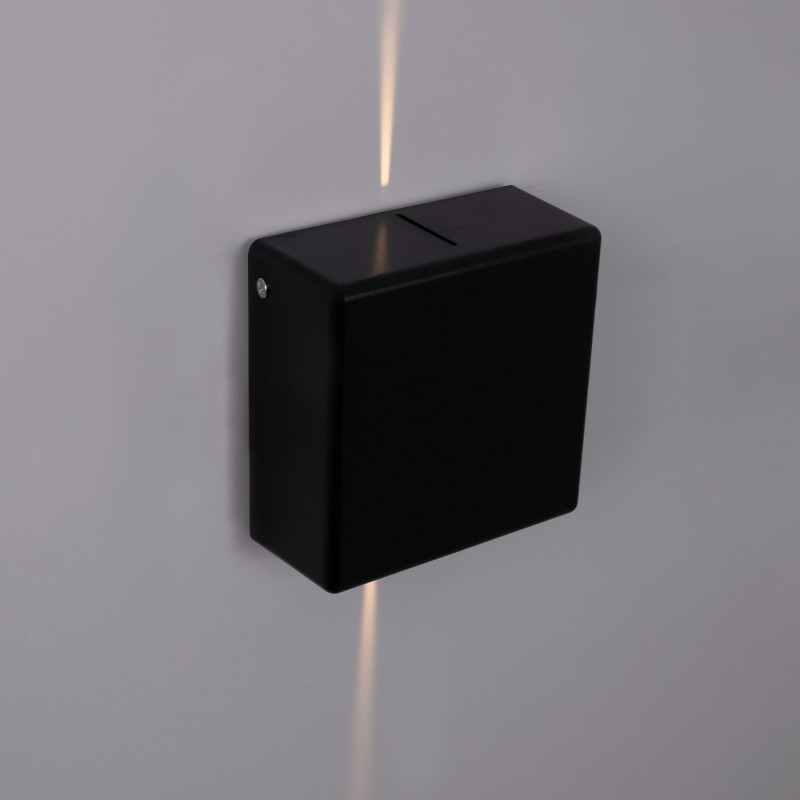 "Karen 2" outdoor square LED wall light - 3W - IP54 - Two-sided light emission