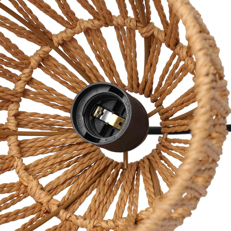 Woven paper pendant lamp "Rems" - E27