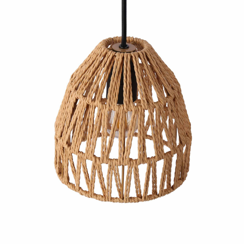 Woven paper pendant lamp "Rems" - E27