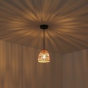Woven paper pendant lamp "Rems" - E27