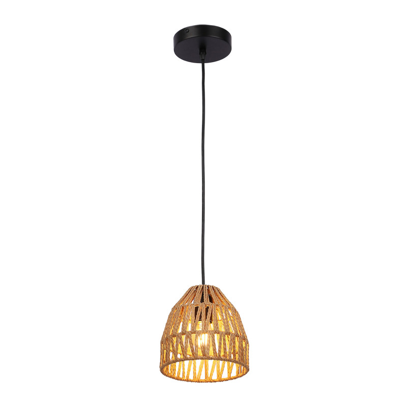 Woven paper pendant lamp "Rems" - E27