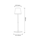 Portable LED CCT table lamp "Laura"- 1,5W - Touch - Dimmable intensity
