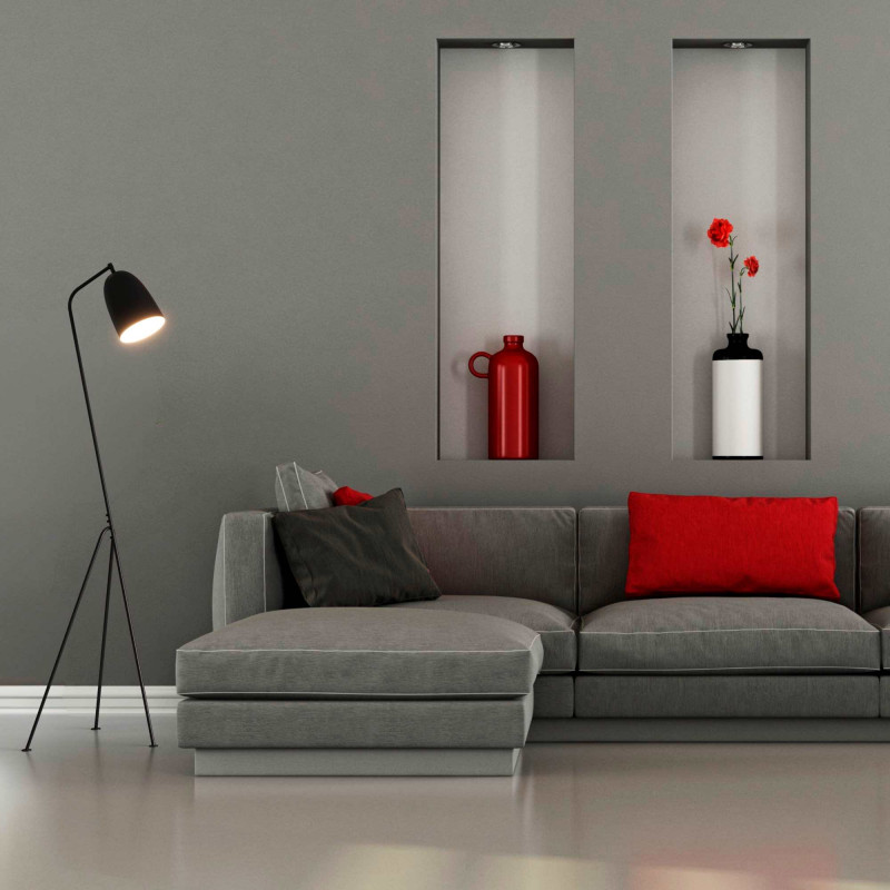 Design floor lamp "Shoppen"