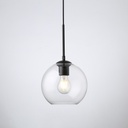 Glass pendant light "Cleire" - E27