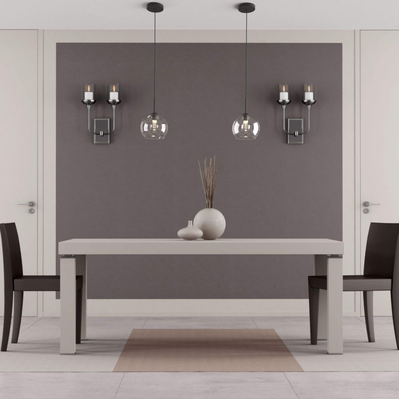 Glass pendant light "Cleire" - E27