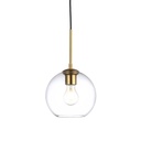 Glass pendant light "Cleire" - E27