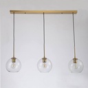 Triple glass pendant light "Merce" - 3 x E27