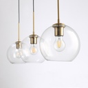 Triple glass pendant light "Merce" - 3 x E27
