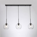 Triple glass pendant light "Merce" - 3 x E27