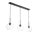 Triple glass pendant light "Merce" - 3 x E27