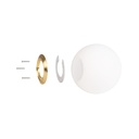 Opaline glass ball for replacement - Ø150mm