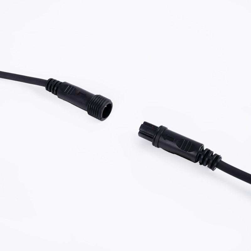KIT - Outdoor LED string light 11,5 meters + 10 1W E27 LED bulbs - IP44 - Amber