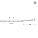 24V DC COB LED Strip - CCT - 14W/m - 10mm - IP20 - 5 meters roll - Cut every 26mm