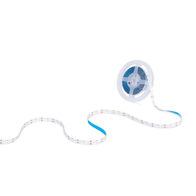 24V DC COB LED Strip - RGB - 12W/m - 10mm - IP20 - 5 meters roll - Cut every 33mm