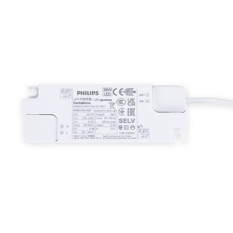 Pack x 6 Recessed Backlight LED panel - 60x60cm - 4860lm - Philips driver - 36W - UGR22 - IP40