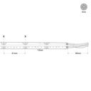 24V DC COB LED Strip - RGB + CCT - 19W/m - 12mm - IP20 - 5 meters roll