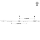 RGB IC COB LED Strip - 24V DC - 12W/m - IP20 - 630LED/m - Width 10mm - 5 meters