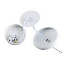 Metal and wood pendant lamp - "Loop"