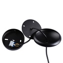 Metal and wood pendant lamp - "Loop"