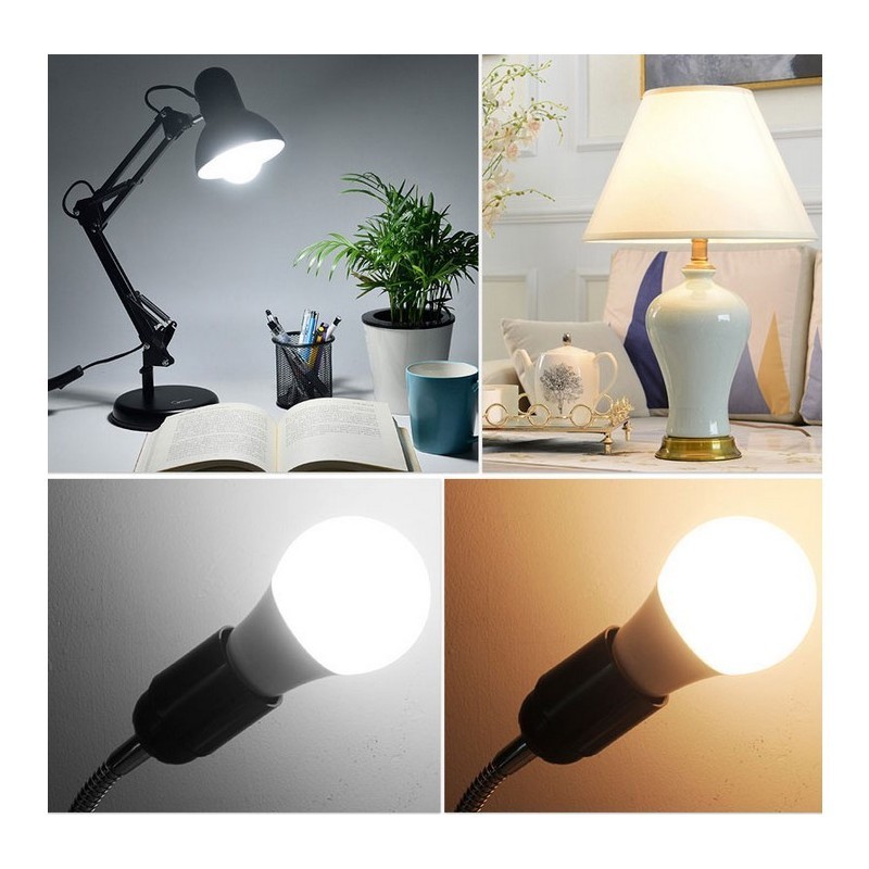 Pack x 10 - LED Bulb E27 A60 - 9W