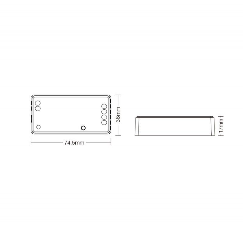 LED Strip Controller 2 in 1- Single colour - Dual white - 12/24V DC - 2.4G - WiFi - MiBoxer - FUT035W+